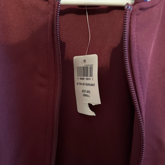 Just Don All City Varsity Jacket Unisex Small Burgundy Bomber - Picture 6 of 7